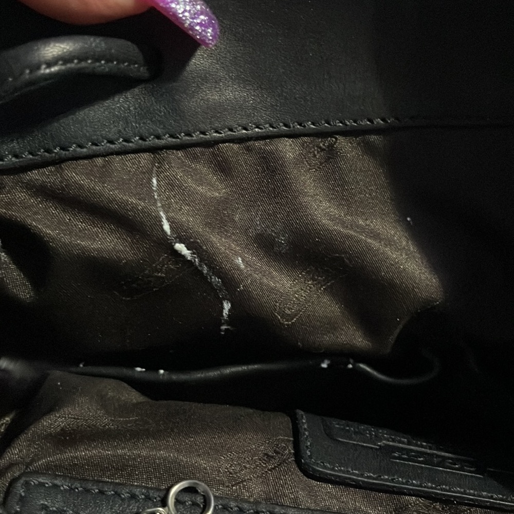 Authentic soft leather Coach back pack used a twice but still in good condition - Picture 10 of 11